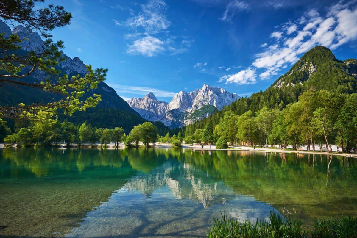 Der Jasna-See in Kranjska Gora