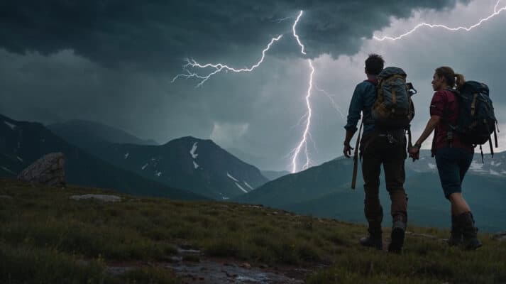 Wie hoch ist die Wahrscheinlichkeit, von einem Blitz getroffen zu werden, und wie kann man sich in den Bergen schützen?